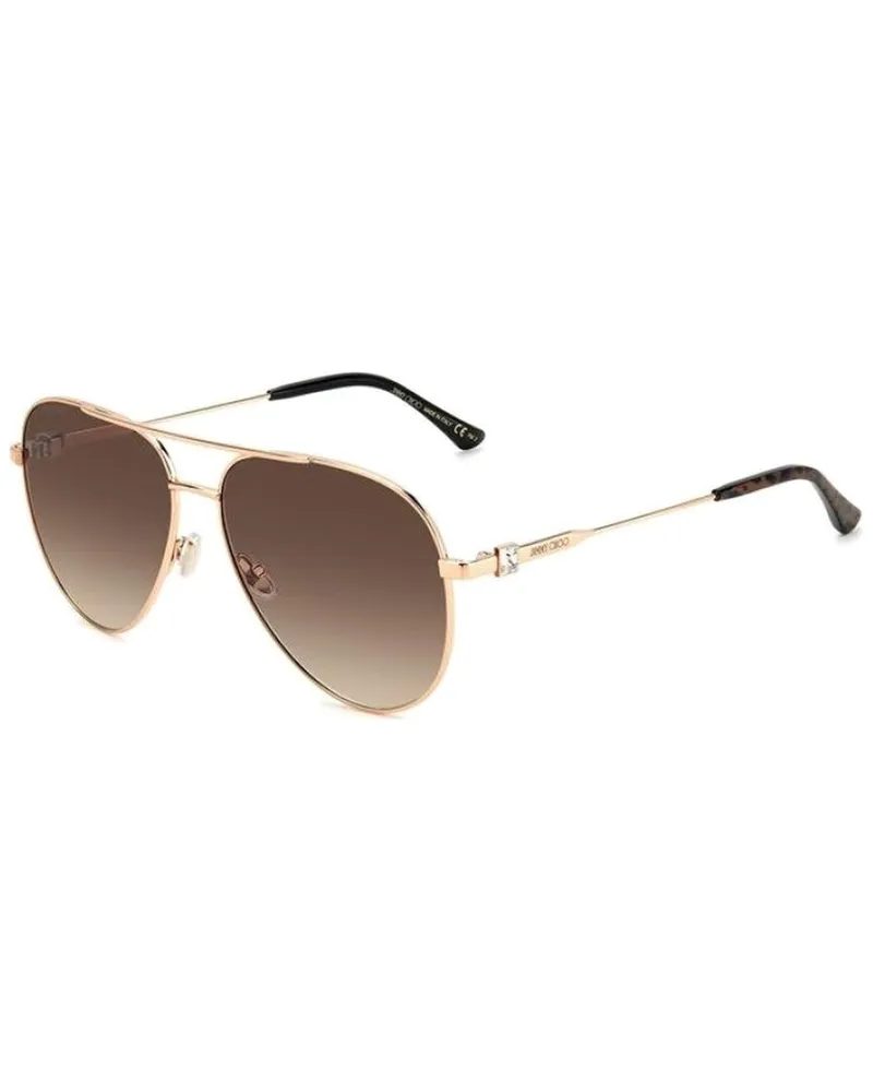 Jimmy Choo Women's OLLYS 60mm Sunglasses Gold