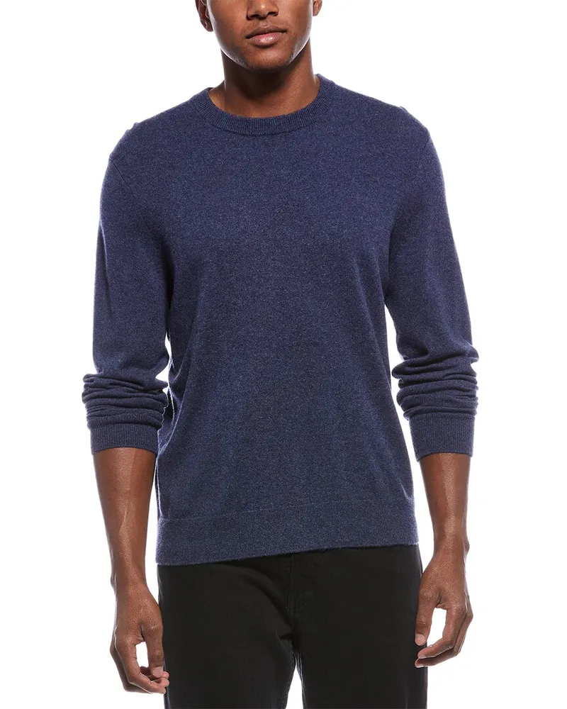 Theory Hilles Cashmere Crewneck Sweater Blue