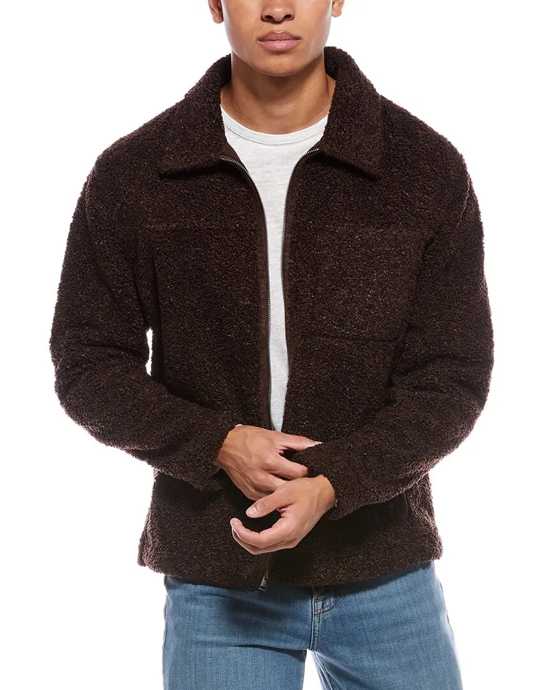 Vince Sherpa Jacket Red