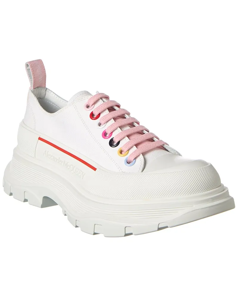 Alexander McQueen Tread Slick Canvas Sneaker White