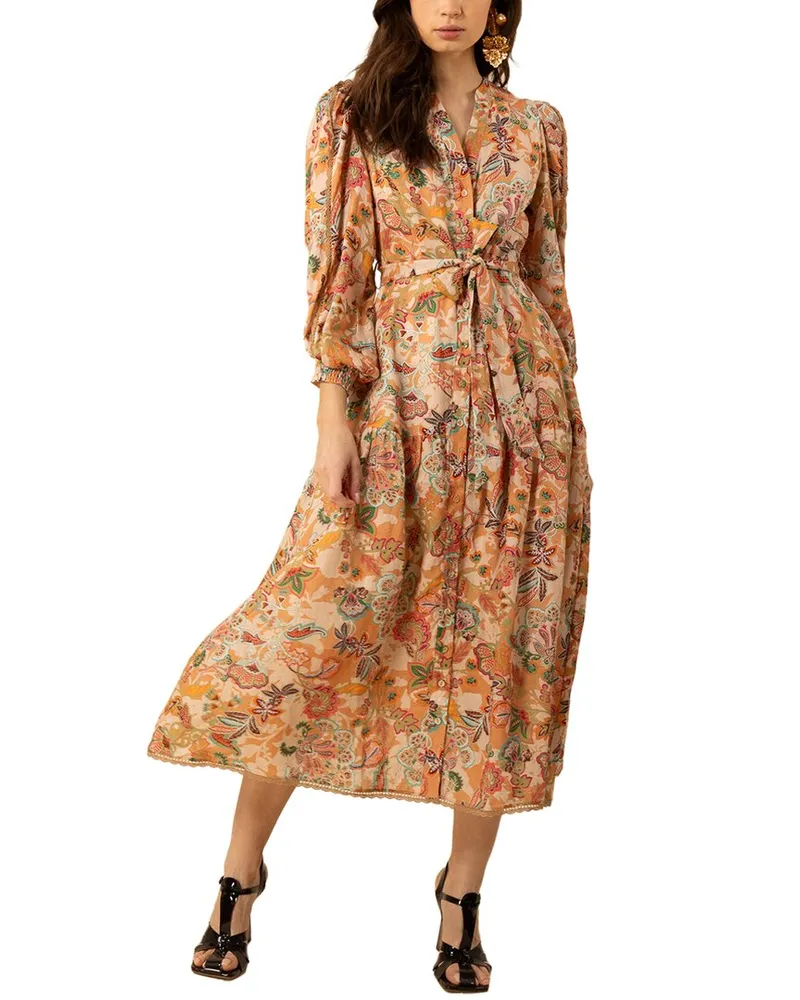 Hale Bob Allie Linen Dress Nocolor