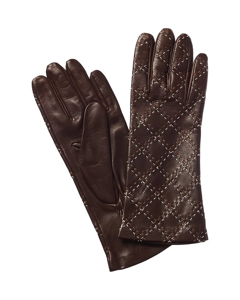 portolano  Quilted Leather Gloves Nocolor