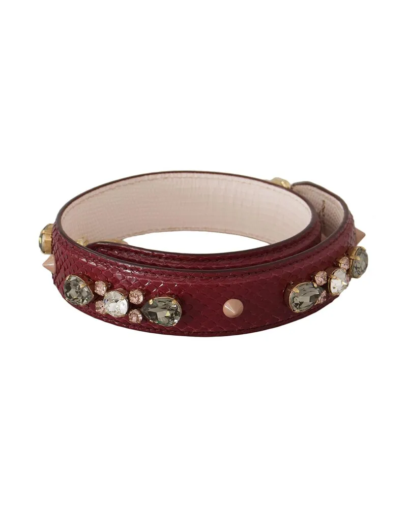 Dolce & Gabbana Leather Bag Strap Red