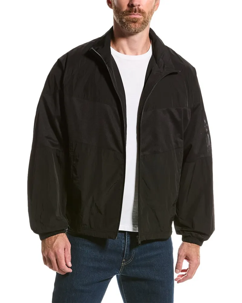 Frame Denim Varsity Jacket Black