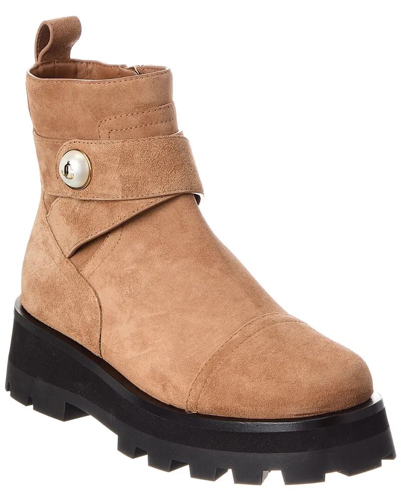 Jimmy Choo Meena Suede Boot Brown