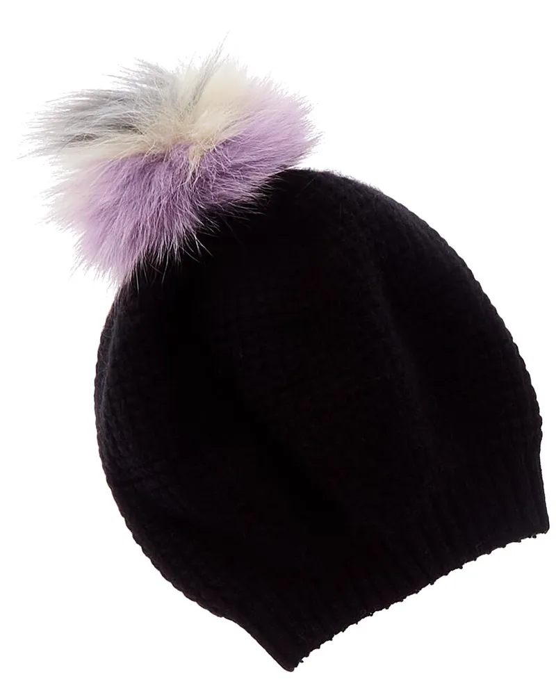 portolano  Stitched Cashmere Hat Black