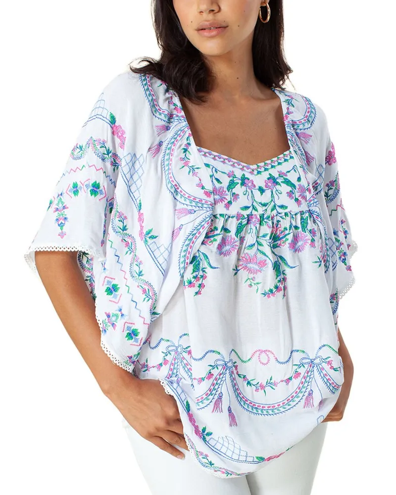 Hale Bob Flutter Sleeve Top Nocolor