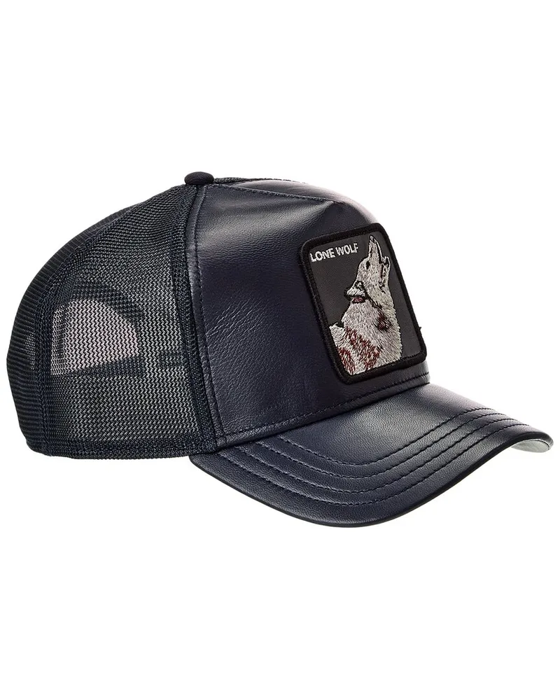 Goorin Bros. The Wolf Leather Trucker Hat Blue