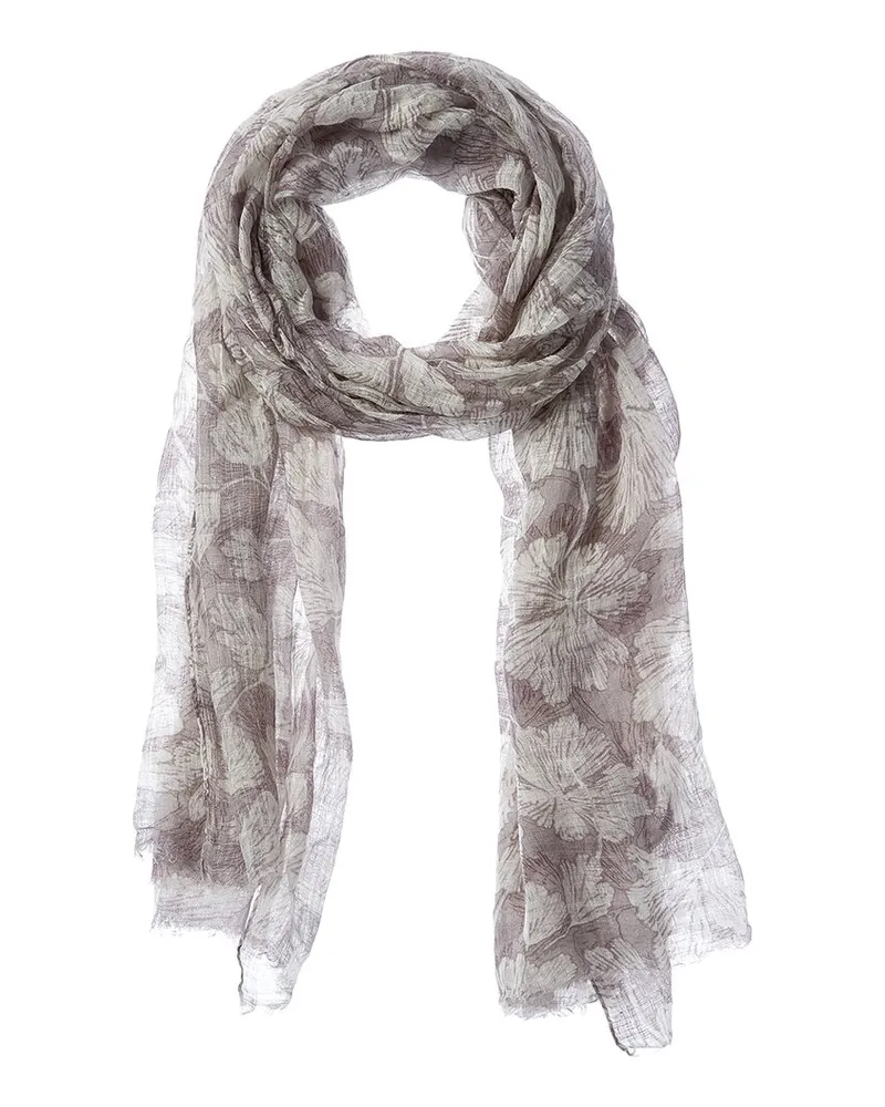 Brunello Cucinelli Linen Scarf Grey