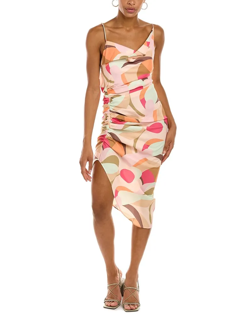 C/MEO COLLECTIVE COLLECTIVE Fading Midi Dress Orange