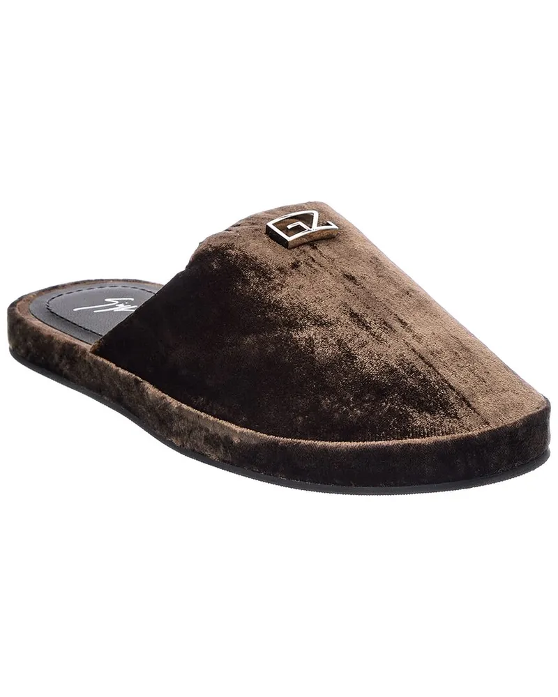 Giuseppe Zanotti Therese Velour Mule Brown