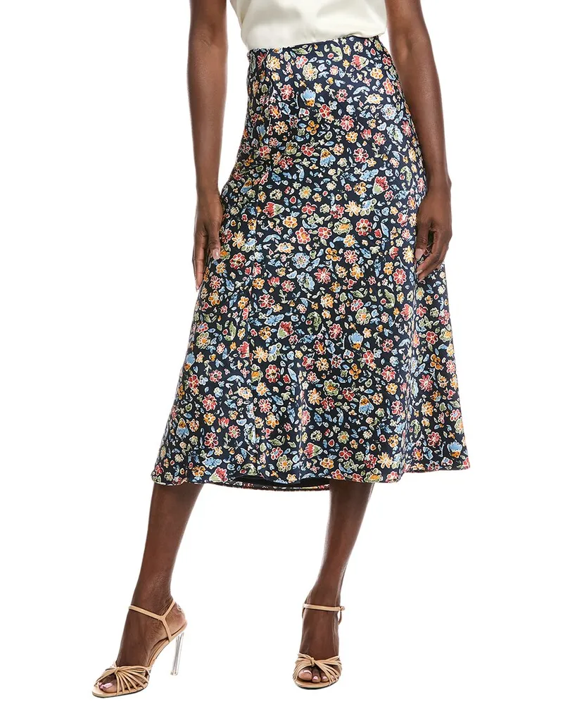 Vince Camuto Bias Maxi Skirt Blue