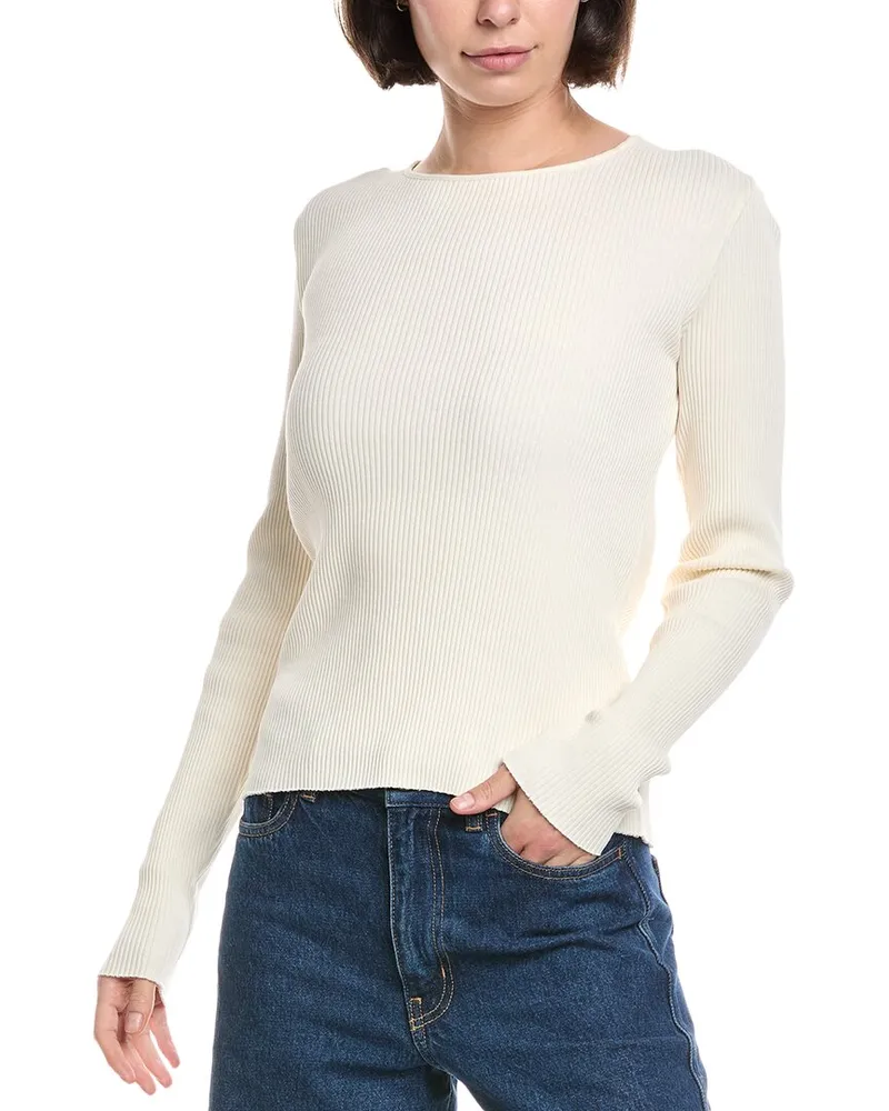 Vince Rib Top White