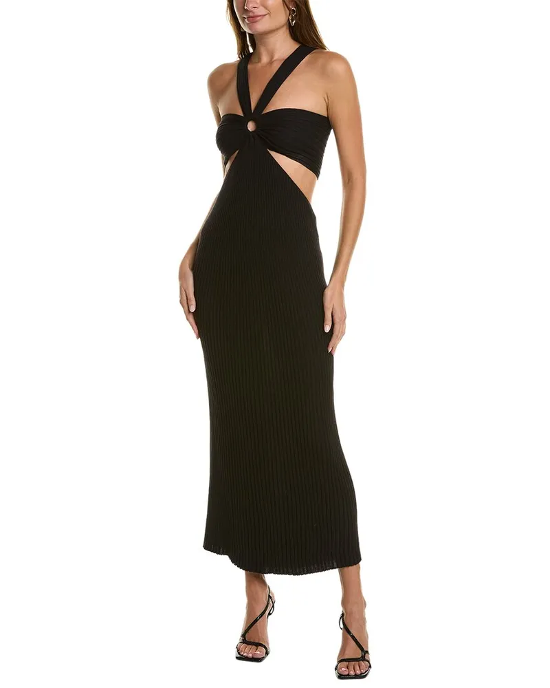ba&sh Cutout Maxi Dress Black
