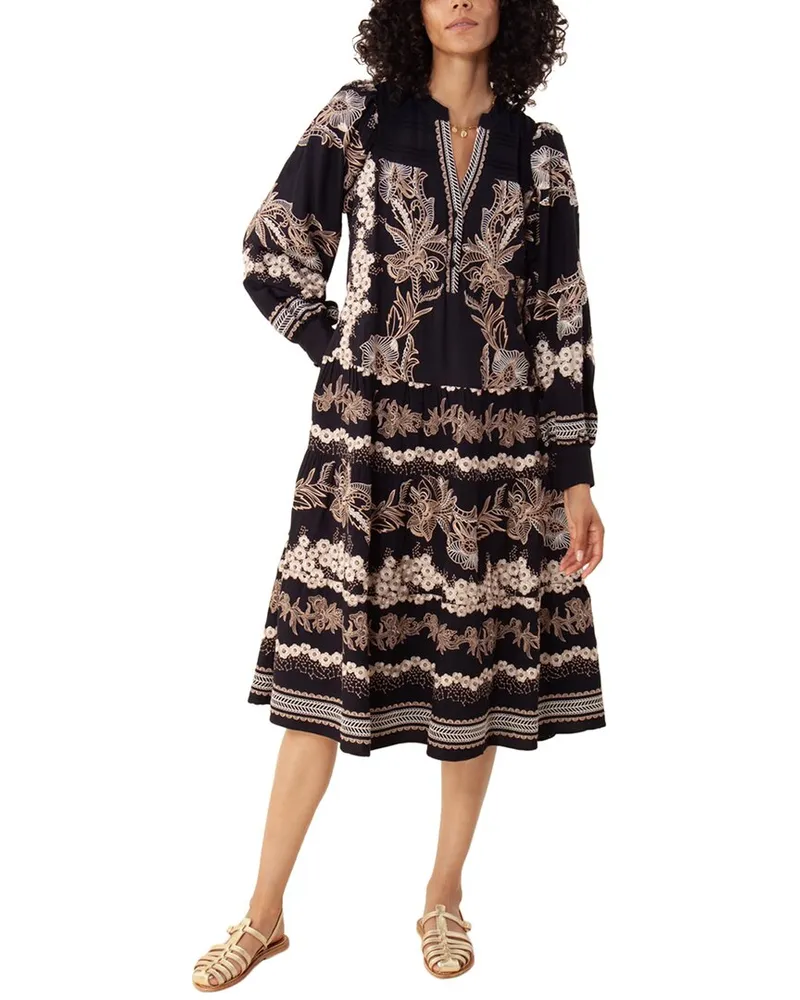 Hale Bob Tiered Mid Dress Nocolor