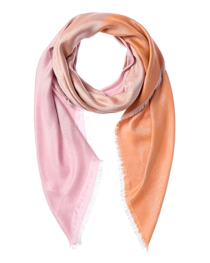 Givenchy Silk-Blend Scarf Orange