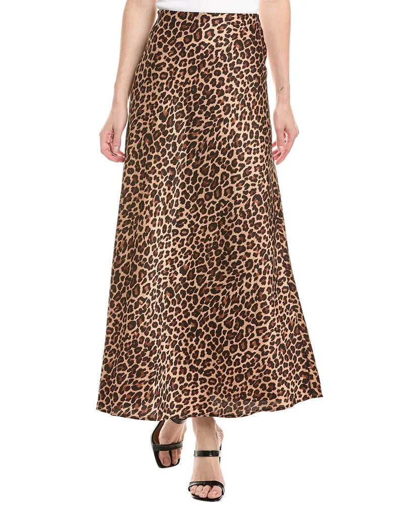 Anne Klein Bias Flare Skirt Black