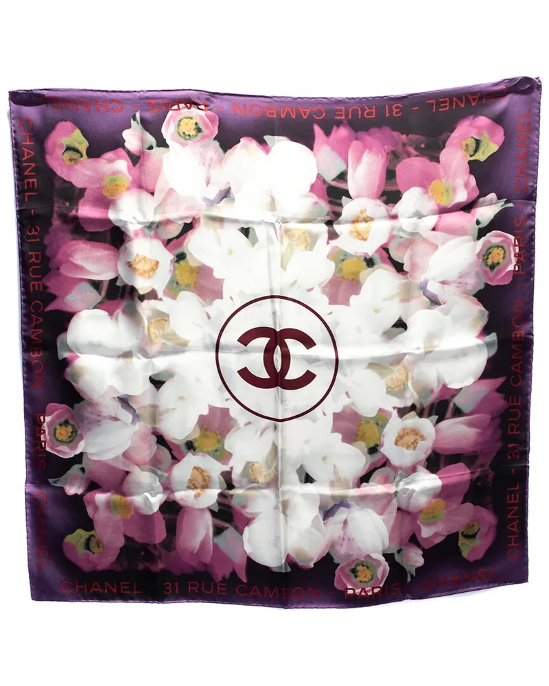 Chanel Silk Rue Cambon CC Scarf (Authentic Pre-Loved Nocolor
