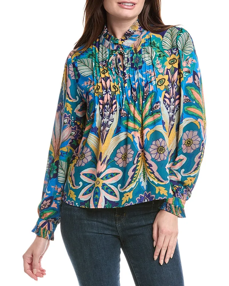 Nicole Miller Blouse Blue