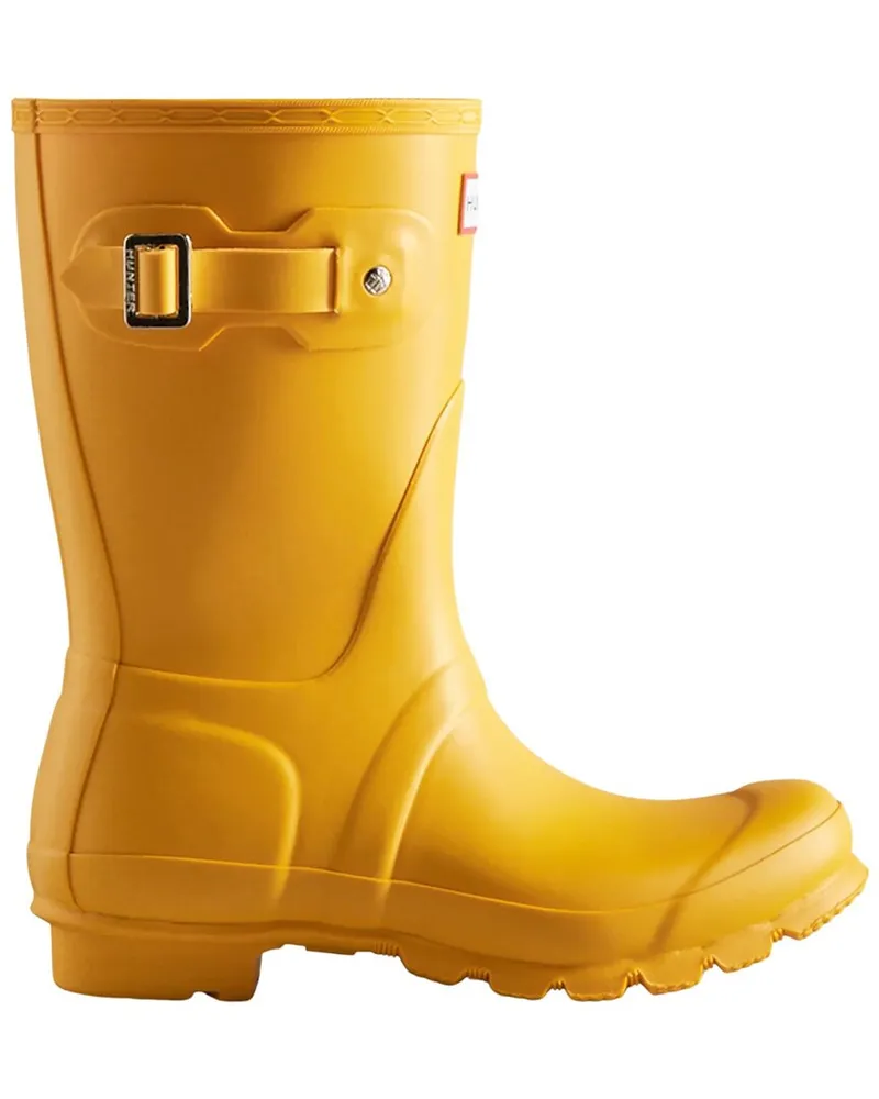 Hunter Original Short Rubber Rain Boots Yellow