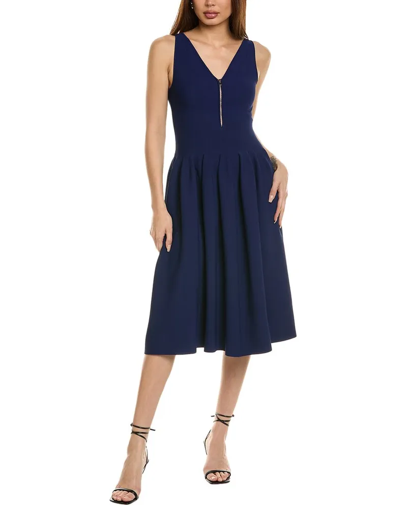 Stella McCartney Compact Knit Midi Dress Blue