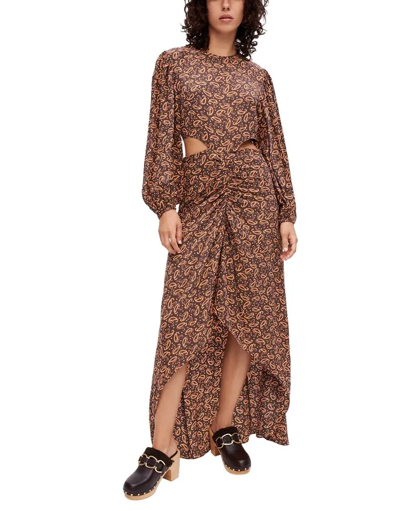 Maje Silk-Blend Dress Nocolor