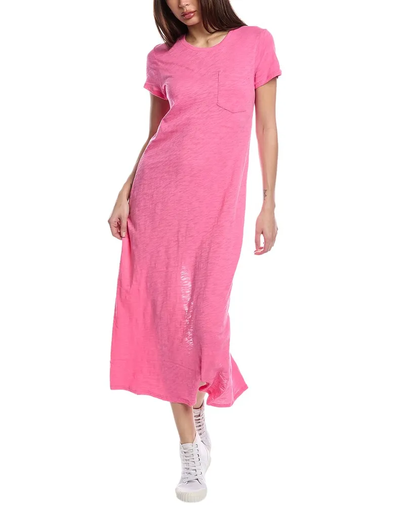 ATM Slub Jersey Maxi Dress Pink