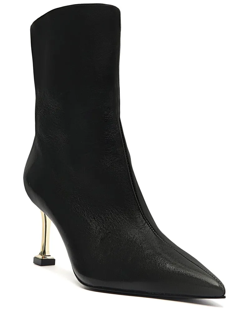 Schutz Frienze Leather Bootie Black