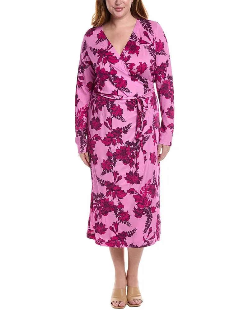 Marina Rinaldi Plus Oppla Wrap Dress Nocolor