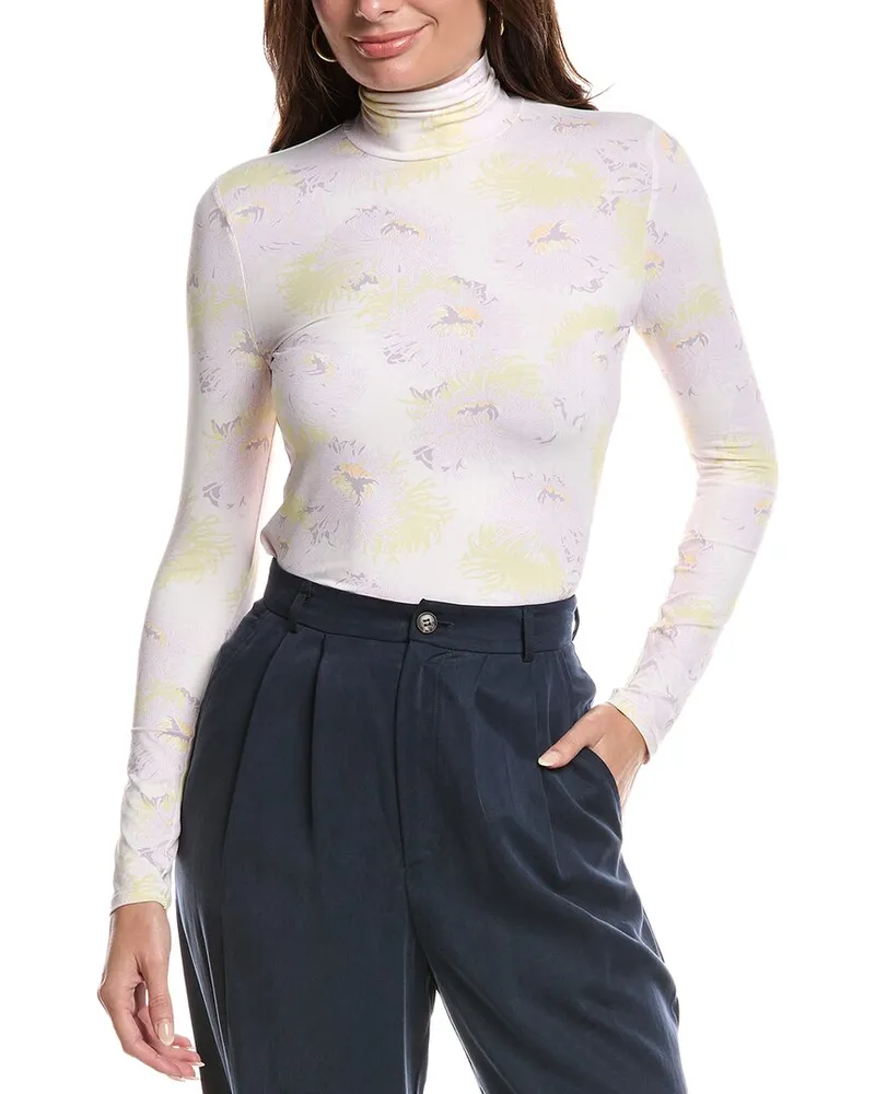 ST. JOHN Printed Jersey Top Pink