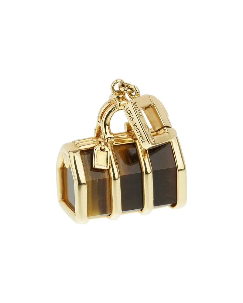 Louis Vuitton 18K Tiger Eye Bag Charm Pendant (Authentic Pre-Loved Nocolor