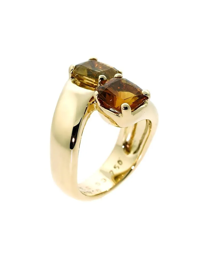 Hermès Hermes 18K 4.00 ct. tw. Citrine Bypass Cocktail Ring (Authentic Pre-Owned Nocolor