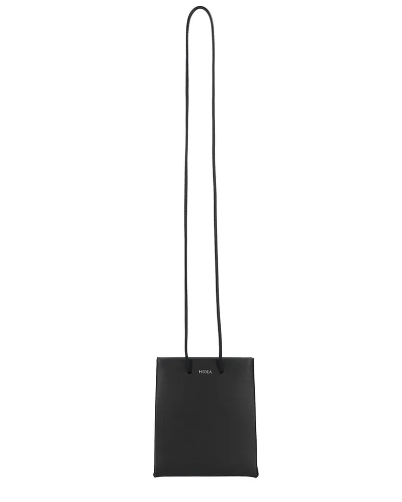 MEDEA Leather Crossbody Black