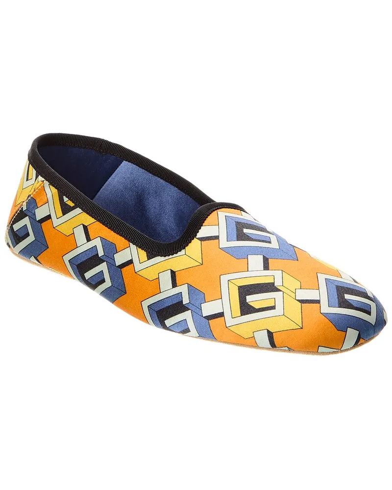 Gucci Satin Slipper Blue