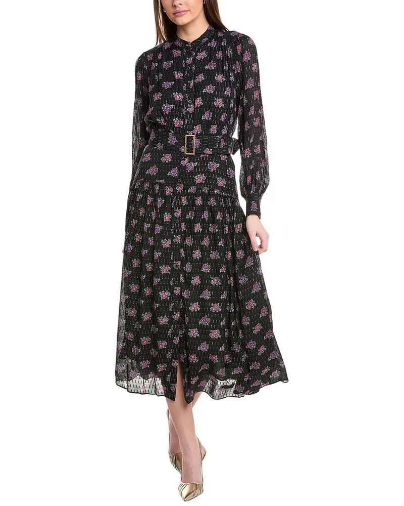 Elie Tahari The Rue Silk-Blend Maxi Dress Black