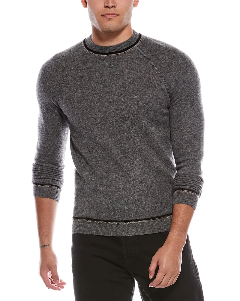 Autumn Cashmere Raglan Cashmere Crewneck Sweater Tan