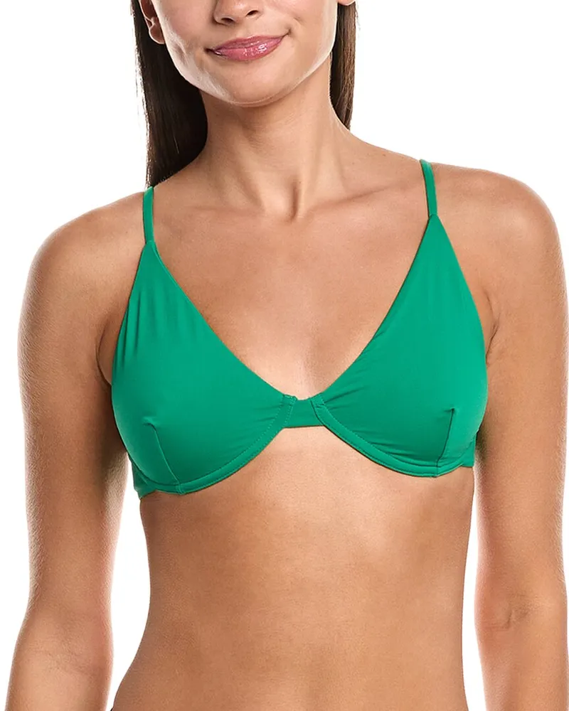 Haight x Tina Kunakey Tina Adjustable Bikini Top Green