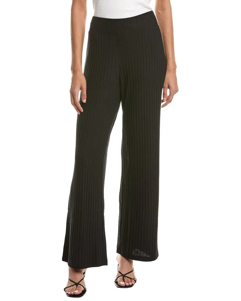 Michael Stars Zeta Rib Straight Pant Black