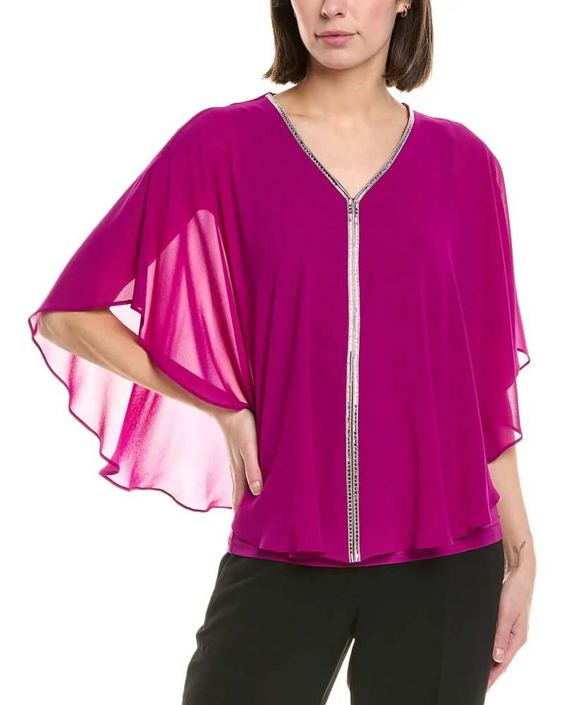 Joseph Ribkoff Sheer Blouse Nocolor
