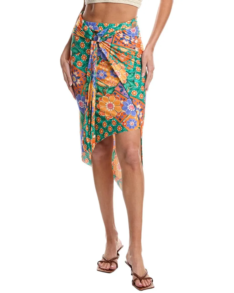 AGUA BENDITA Zen Tile Skirt Green