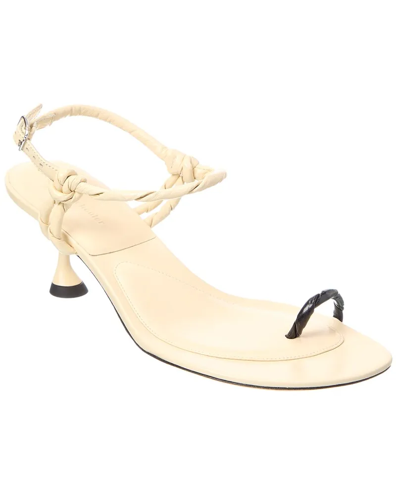 Proenza Schouler Tee Toe Leather Sandal White