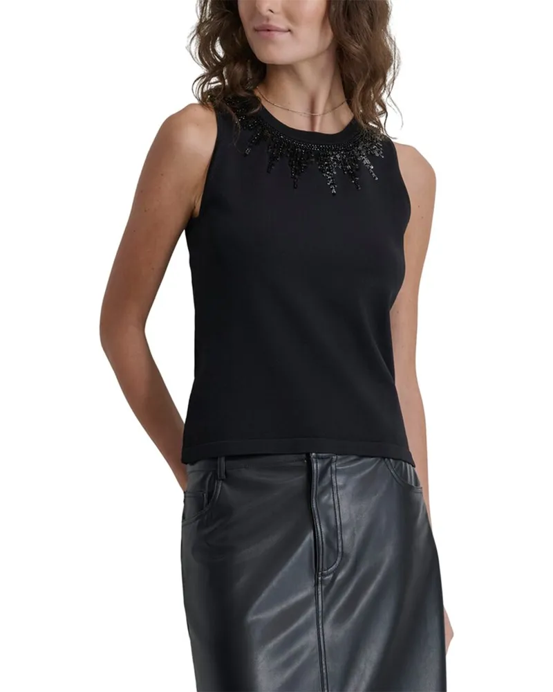 DKNY Embellished Sweater Black