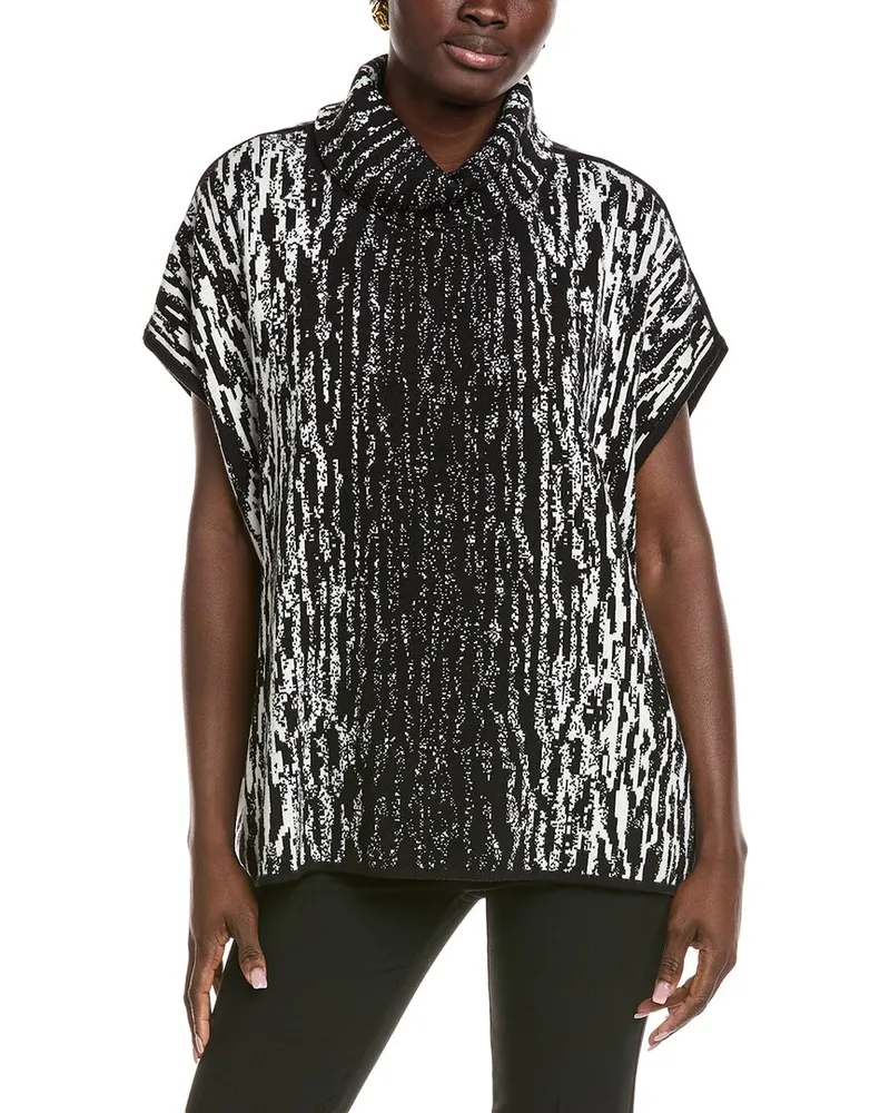 Anne Klein Luxe Animal Print Tunic White