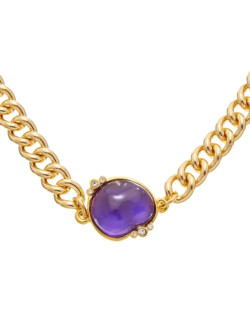 Kenneth Jay Lane 22K Plated Choker Necklace Nocolor