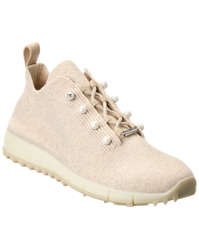Jimmy Choo Veles Cashmere Sneaker Brown