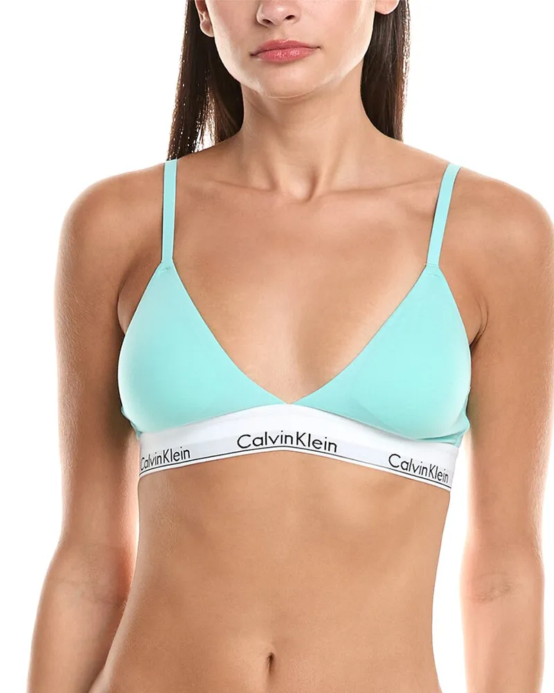 Calvin Klein Lightly Lined Triangle Bra Blue