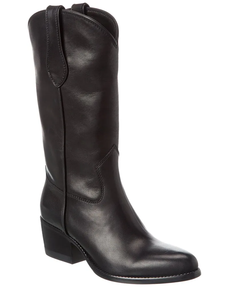 Rag & Bone Leather Cowboy Boot Black