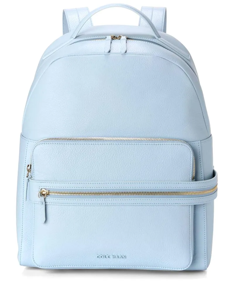 COLE HAAN Davis Leather Backpack Blue