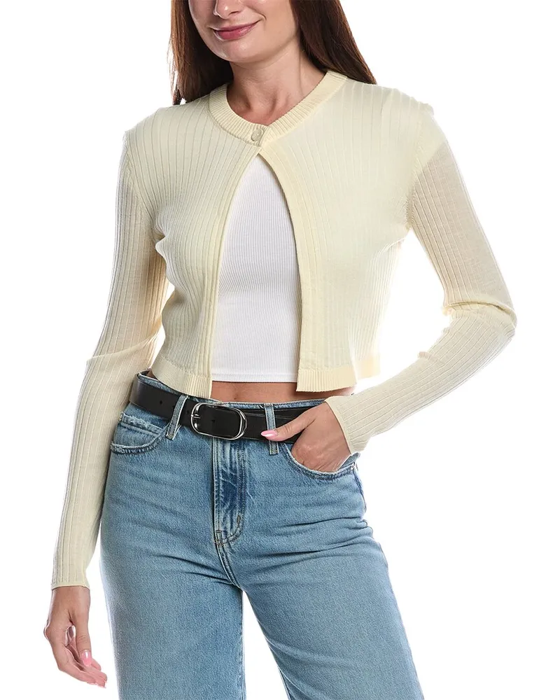 A.L.C. A C. Chloe Wool Cardigan Yellow