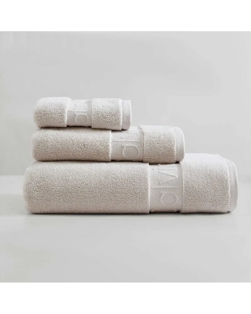 Calvin Klein Iconic Cotton Terry 3pc Towel Set Nocolor